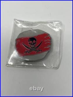 Navy Seal Team 5 V NSW 2 Troop Challenge Coin Pirate Skull Doubloon ST5 USN CPO
