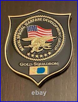 Navy Seal Team 6 DEVGRU NSW Gold Squadron TACDEVRON Challenge Coin numbered
