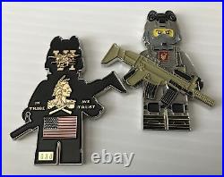 Navy Seal Team 6 Demon Hunters Tribe Nsw Figure Challenge Coin Cpo Non Nypd Lego