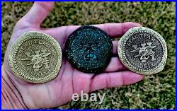 Navy Seal Team 6 VI DEVGRU NSW Assault Teams 3 Challenge Coin Set Doubloon CPO