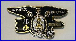 Navy Seal Team Four USS Donald L. Mcfaul DDG 74 CPO Mess Trident Challenge Coin