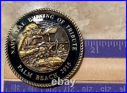 Navy Seal Team Medal of Honor Challenge Coin Palm Beach Foundation 2015 new