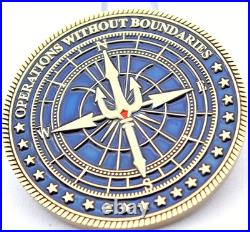 Navy Seal Team Pacific Special Operation Challenge Coin 1.75 Copper Trident