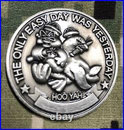 Navy Seal Team Three 3 Challenge Coin / Genuine Y2k Thru Battle Of Ramadi