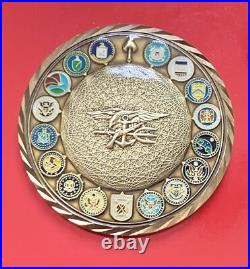 Navy Seal Trident Spectre 2012 Spooks Spawar Devgru Challenge Coin Usn Chief Cpo