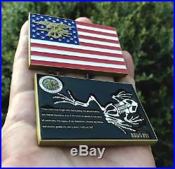 Navy Seals Basic Underwater Demolition Bud/s Bone Frog Flag Cpo Challenge Coin
