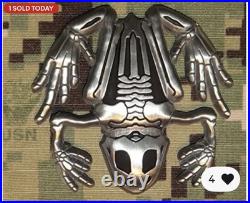 Navy Seals Bone Skull Skeleton Frog Seal Team 6 ChallengeCoin DEVGARU NUMBER 148