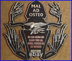 Navy Seals Bone Skull Skeleton Frog Seal Team 6 ChallengeCoin DEVGARU NUMBER 148