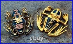 Navy Seals Bone Skull Skeleton Frog Seal Team 6 Challenge Coin NSW CPO DEVGRU
