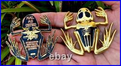 Navy Seals Bone Skull Skeleton Frog Seal Team 6 Challenge Coin NSW CPO DEVGRU