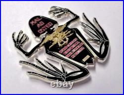 Navy Seals Bone Skull Skeleton Frog Seal Team 6 Challenge Coin NSW CPO DEVGRU Navy Seals Bone Skull Skeleton Frog Seal Team 6 Challenge Coin NSW CPO DEVGRU