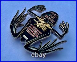 Navy Seals Bone Skull Skeleton Frog Seal Team 6 Challenge Coin NSW CPO DEVGRU Navy Seals Bone Skull Skeleton Frog Seal Team 6 Challenge Coin NSW CPO DEVGRU