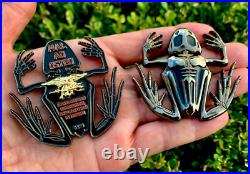 Navy Seals Bone Skull Skeleton Frog Seal Team 6 Challenge Coin NSW CPO DEVGRU