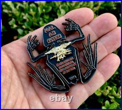 Navy Seals Bone Skull Skeleton Frog Seal Team 6 Challenge Coin NSW CPO DEVGRU