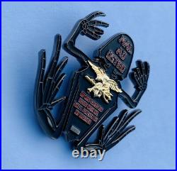 Navy Seals Bone Skull Skeleton Frog Seal Team 6 Challenge Coin NSW CPO DEVGRU
