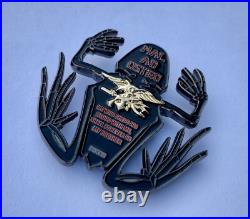 Navy Seals Bone Skull Skeleton Frog Seal Team 6 Challenge Coin NSW CPO DEVGRU