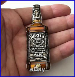 Navy Seals Cpo Chief Jack Daniels Liquor Dd-214 Veteran Challenge Coin Non Nypd
