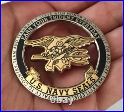 Navy Seals Earn Your Trident NSW Seal Team Six Cut Out Challenge Coin CPO DEVGRU Navy Seals Earn Your Trident NSW Seal Team Six Cut Out Challenge Coin CPO DEVGRU