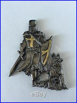 Navy Seals K9 Canine Dog Knight Crusader Trident Cpo Nsw Police Challenge Coin