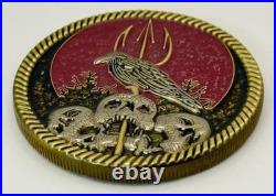 Navy Seals NSW Seal Team 10 Red Wings Raven Skull Challenge Coin CPO DEVGRU CIA