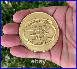Navy Seals NSW Seal Team 3 Special OPS CPO Challenge Coin Grateful Dead Skull