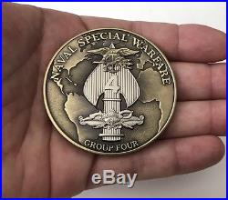 Navy Seals Naval Special Warfare Group 4 Nswg Maladjusted Challenge Coin Non Cpo