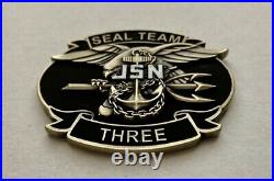Navy Seals Savage Seal Team 3 NSW Trident Punisher Skull Frog Challenge Coin CPO