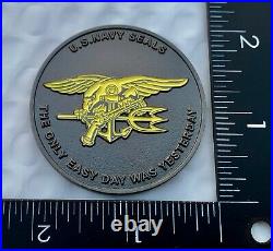 Navy Seals Seal Bone Frog NSW Trident Dont Tread On Me Challenge Coin CPO Glows