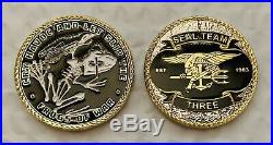 Navy Seals Seal Team 3 NSW Trident Bone Frogs Of War Sniper CPO Challenge Coin