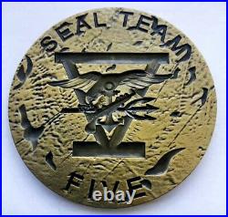 Navy Seals Seal Team 5 NSW Plank Owner Joint Response Force Challenge Coin CPO