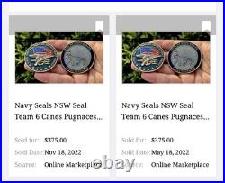 Navy Seals Seal Team 6 Canes Pugnaces War Dogs Challenge Coin CPO Kyle DEVGRU