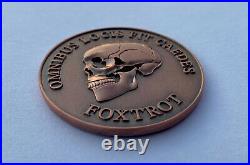 Navy Seals Seal Team 7 NSW TU3 Foxtrot Platoon Skull Omnibus Challenge Coin CPO