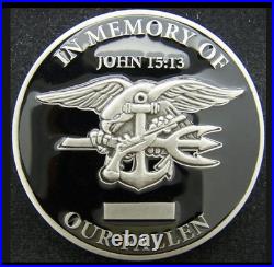 Navy Seals Seal Team ST-3 NSW DEVGRU Challenge Coin CPO Chief Task Unit Bruiser