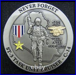 Navy Seals Seal Team ST-3 NSW DEVGRU Challenge Coin CPO Chief Task Unit Bruiser