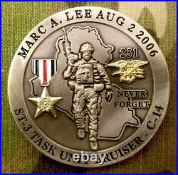 Navy Seals Seal Team ST-3 NSW DEVGRU Challenge Coin CPO Chief Task Unit Bruiser