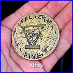 Navy Seals Seal Team V 5 SOTF-W Iraq Challenge Coin CPO NSW Frogman TACDEVRON