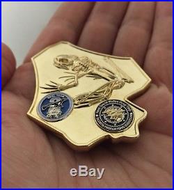 Navy Seals Special Warfare Nsw Team 2 Wali Kot Frog Challenge Coin Skull No Cpo