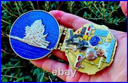 Navy Submarine Torpedo Tube Door Challenge Coin CPO Chief Mess Subs Silent Seals