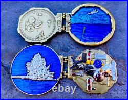 Navy Submarine Torpedo Tube Door Challenge Coin CPO Chief Mess Subs Silent Seals