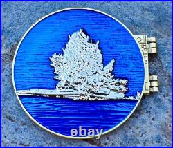 Navy Submarine Torpedo Tube Door Challenge Coin CPO Chief Mess Subs Silent Seals