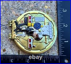 Navy Submarine Torpedo Tube Door Challenge Coin CPO Chief Mess Subs Silent Seals