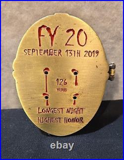 Navy USN 3 Challenge Coin Jason (Friday 13th) Final Night before Frocking