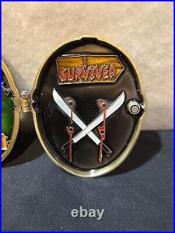 Navy USN 3 Challenge Coin Jason (Friday 13th) Final Night before Frocking