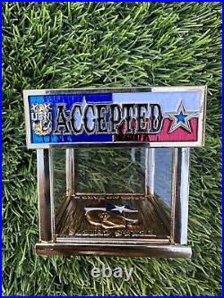 Navy USN Chiefs Mess CPO Challenge Coin Texas Chief Mess Hat Box