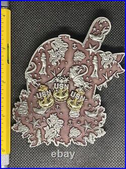 Navy USN PNW Chiefs Pride CPO WHITE Jason True Love Forever Challenge Coin