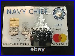 Navy chief Visa card cpo Messcard