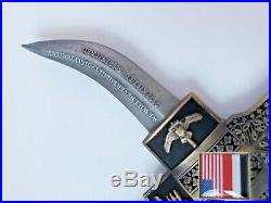New Rare Navy SEAL Team Deployment Challenge Coin Curved Blade Special Forces
