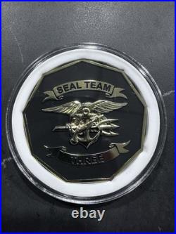 New Rare SEAL TEAM 3 COMMAND CHALLENGE COIN NSW, SOCOM, SEAL, BUD/s