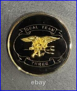 New SEAL TEAM 3 COMMAND CHALLENGE COIN NSW, SOCOM, SEAL, BUD/s