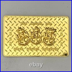 New York Knicks USN Navy Bar Style Challenge Coin J#28